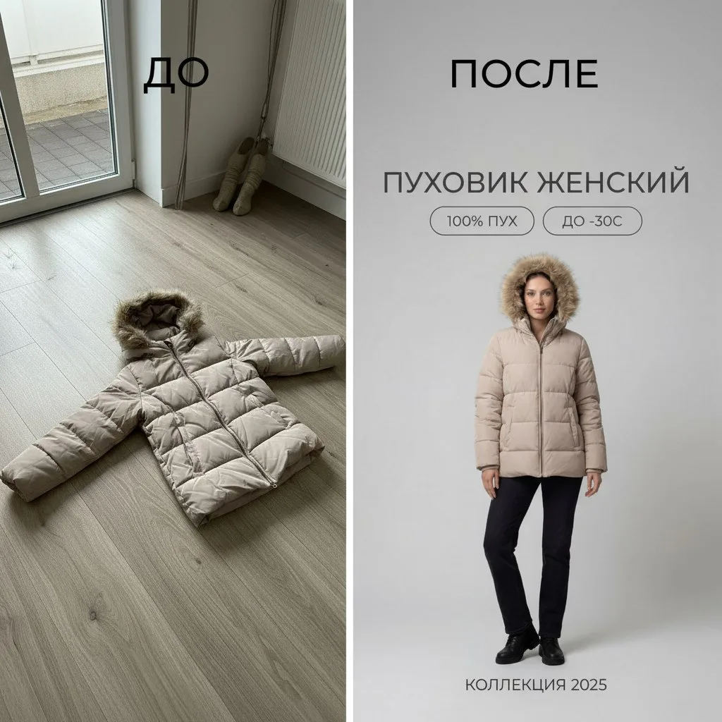 Как создать продающие карточки товаров с помощью генератора фото